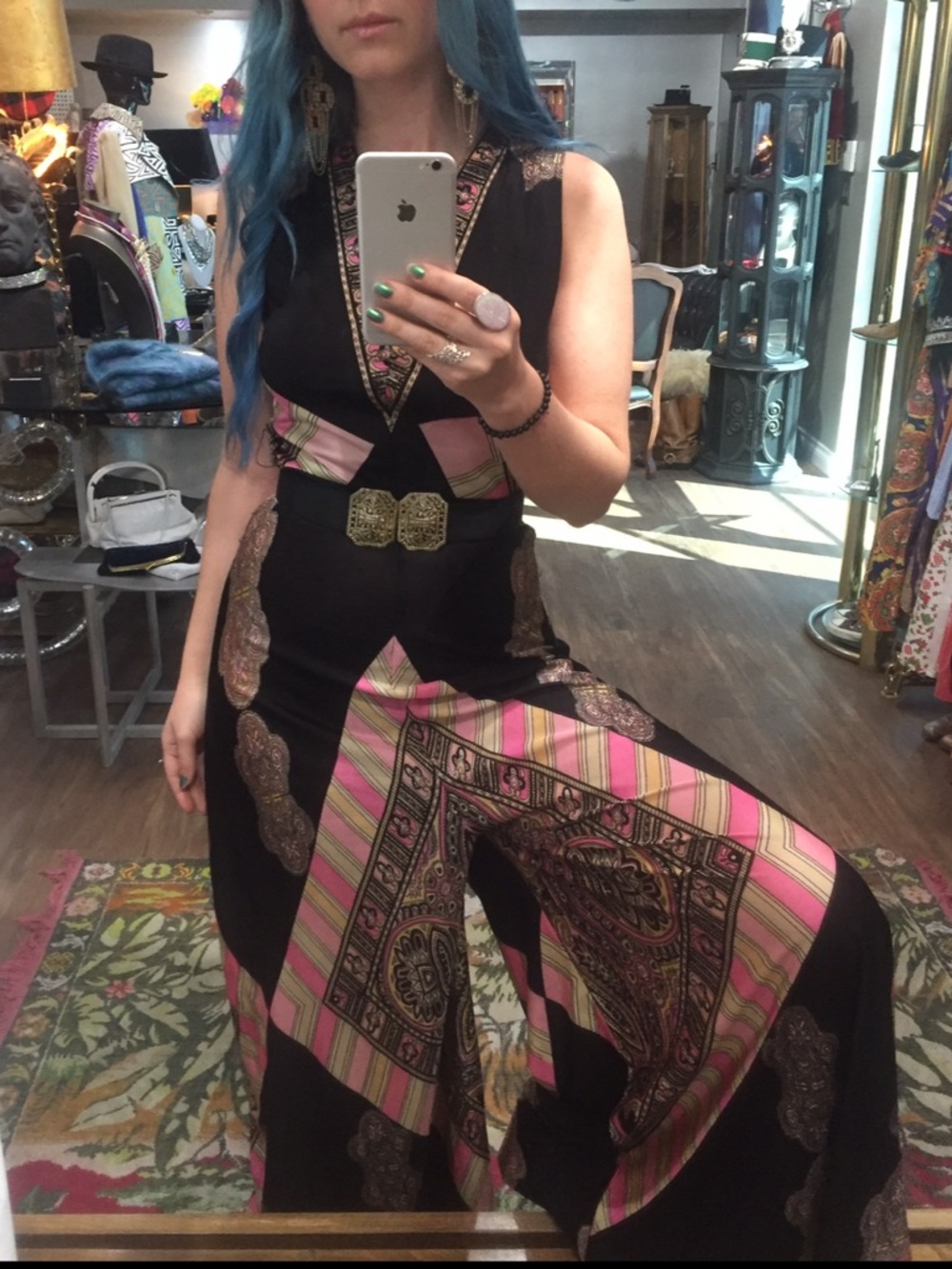 Vintage Psychedelic Disco Jumpsuit - Picture 8 of 8
